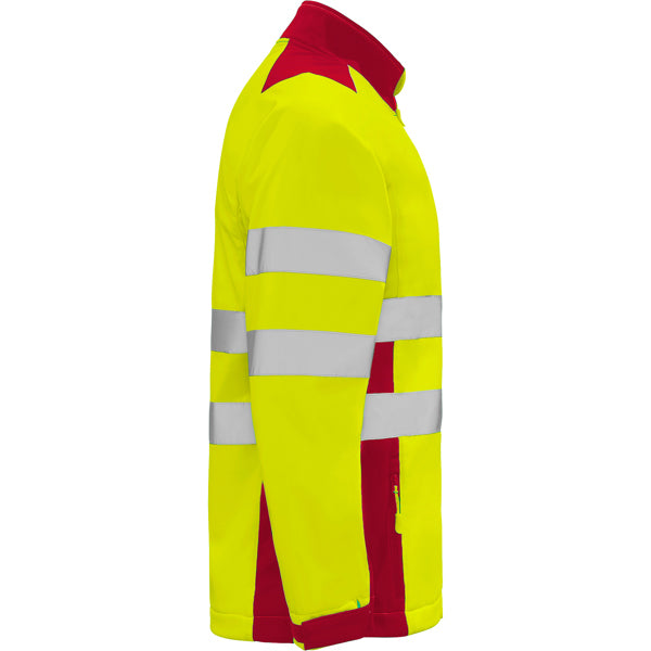 AV SOFTSHELL ANTARES T/S PLOMO/AMARILLO FLUOR