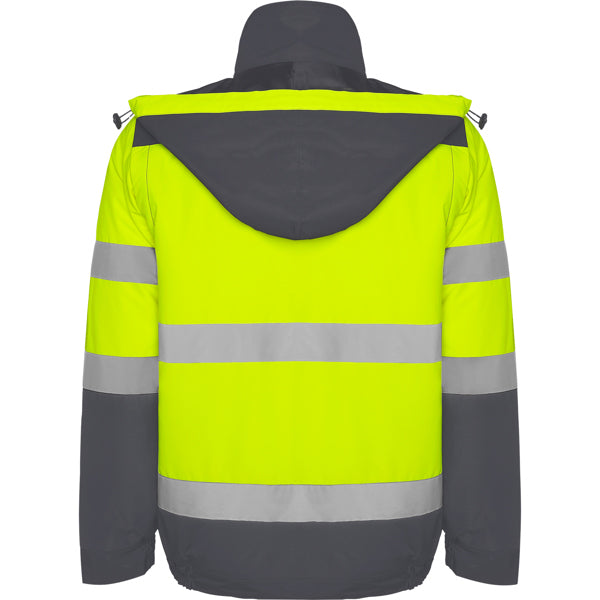 AV PARKA EPSYLON T/S PLOMO/AMARILLO FLUOR