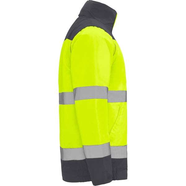 AV PARKA EPSYLON T/S PLOMO/AMARILLO FLUOR