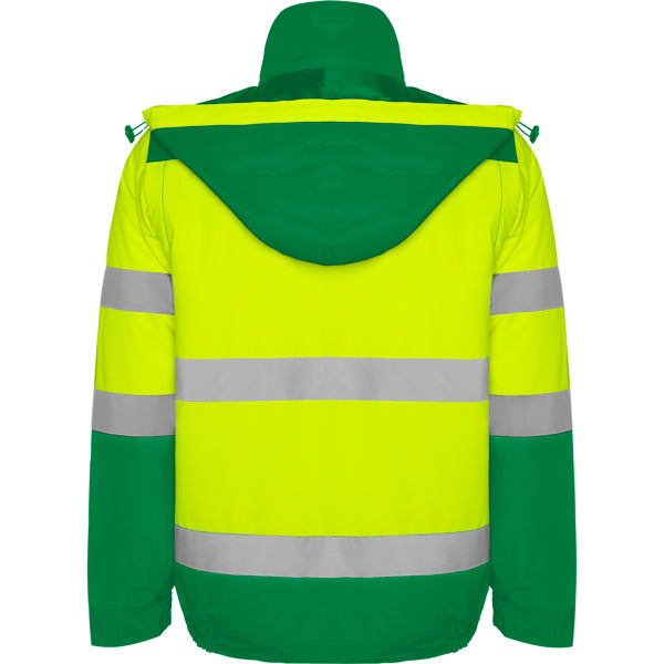 AV PARKA EPSYLON T/S PLOMO/AMARILLO FLUOR