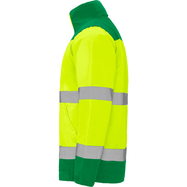 AV PARKA EPSYLON T/S PLOMO/AMARILLO FLUOR