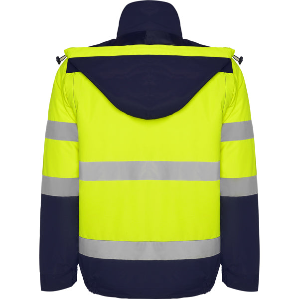 AV PARKA EPSYLON T/S PLOMO/AMARILLO FLUOR