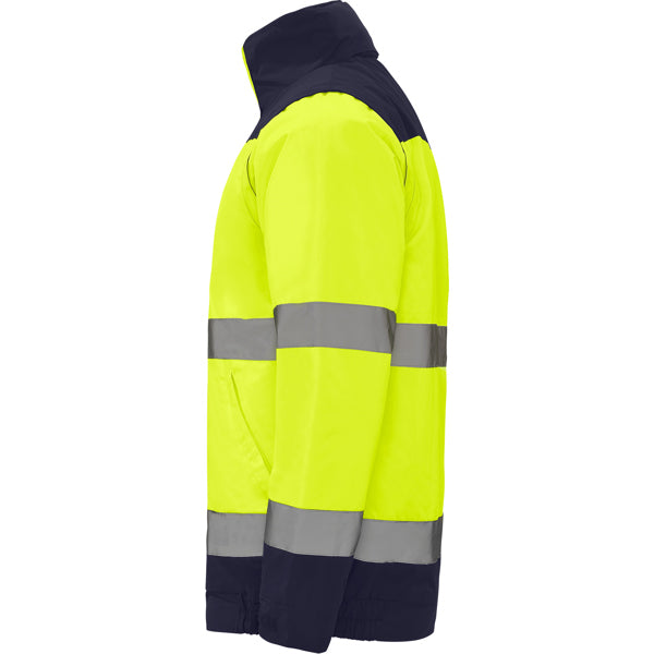 AV PARKA EPSYLON T/S PLOMO/AMARILLO FLUOR