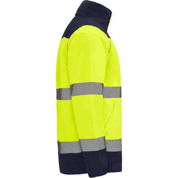 AV PARKA EPSYLON T/S PLOMO/AMARILLO FLUOR