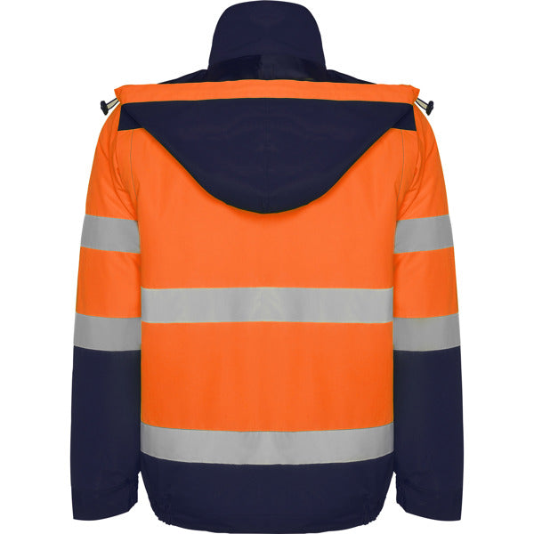AV PARKA EPSYLON T/S PLOMO/AMARILLO FLUOR