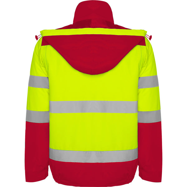 AV PARKA EPSYLON T/S PLOMO/AMARILLO FLUOR