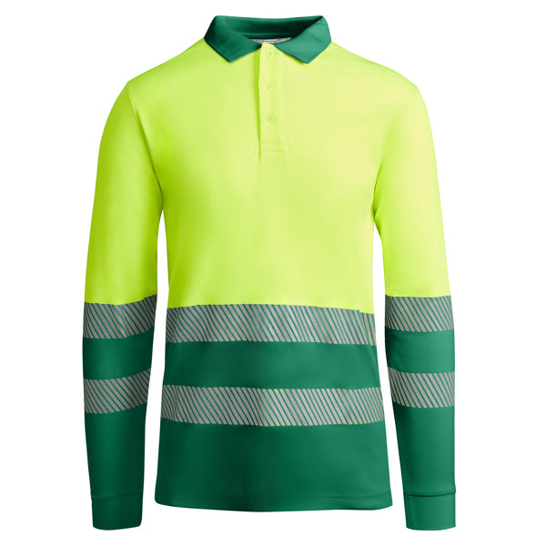 AV POLO ATRIO MAGA LARGA T/S AMARILLO FLUOR