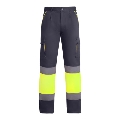 AV PANTALON INVIERNO ENIX T/38 PLOMO/AMARILLO FLUOR