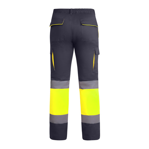 AV PANTALON INVIERNO ENIX T/38 PLOMO/AMARILLO FLUOR