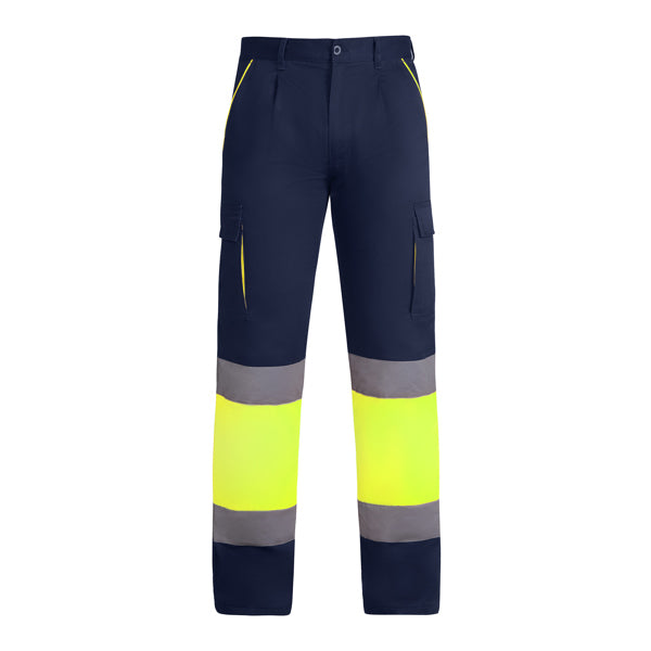 AV PANTALON INVIERNO ENIX T/38 PLOMO/AMARILLO FLUOR