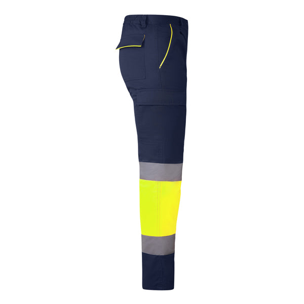 AV PANTALON INVIERNO ENIX T/38 PLOMO/AMARILLO FLUOR