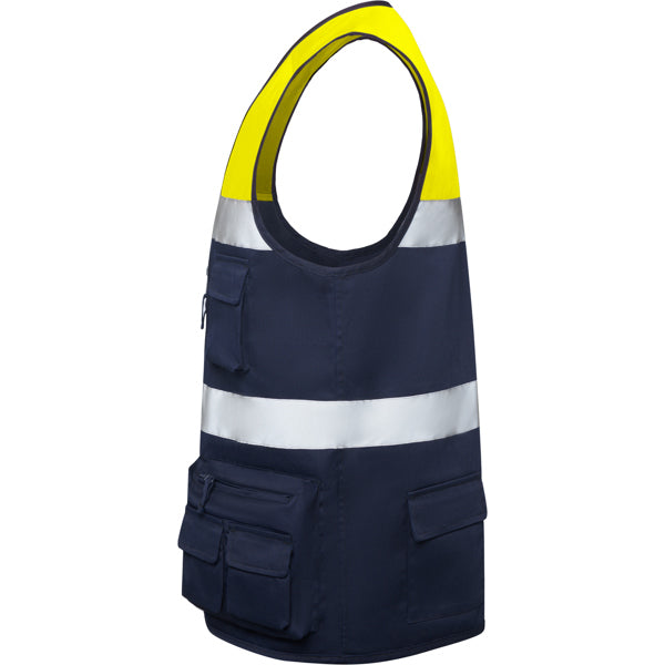 AV CHALECO BETA T/S MARINO/AMARILLO FLUOR