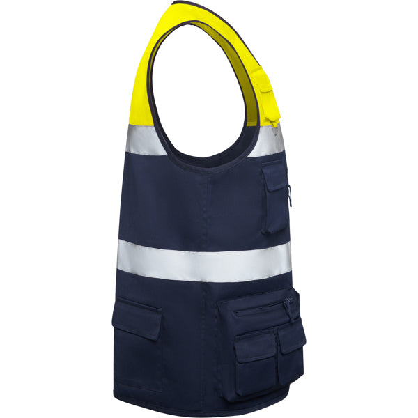 AV CHALECO BETA T/S MARINO/AMARILLO FLUOR
