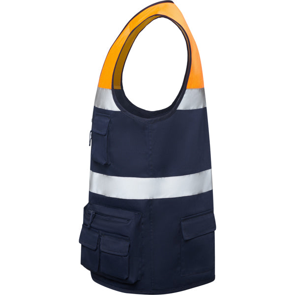AV CHALECO BETA T/S MARINO/AMARILLO FLUOR