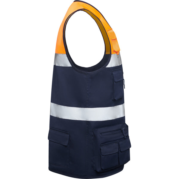 AV CHALECO BETA T/S MARINO/AMARILLO FLUOR